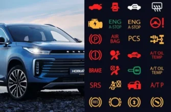 Значки на панели приборов EXEED TXL 1