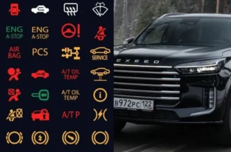 Значки на панели приборов EXEED VX 1
