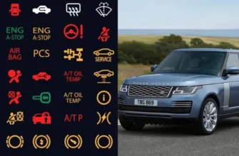 Значки на панели приборов Range Rover L405